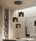 mini: Lampa wisząca KARBON nowoczesna czarna E27 15W LED (3)