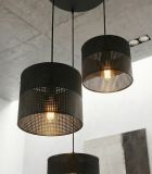 mini: Lampa wisząca KARBON nowoczesna czarna E27 15W LED (5)