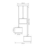 mini: Lampa wisząca KARBON nowoczesna czarna E27 15W LED (7)