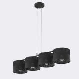 mini: Lampa wisząca KARBON nowoczesna czarna E27 15W LED (1)