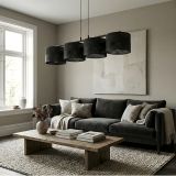 mini: Lampa wisząca KARBON nowoczesna czarna E27 15W LED (2)