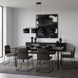 mini: Lampa wisząca KARBON nowoczesna czarna E27 15W LED (5)