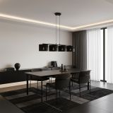 mini: Lampa wisząca KARBON nowoczesna czarna E27 15W LED (6)