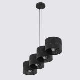 mini: Lampa wisząca KARBON nowoczesna czarna E27 15W LED (7)