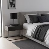 mini: Lampka biurkowa KARBON nowoczesna czarna E27 15W LED (2)