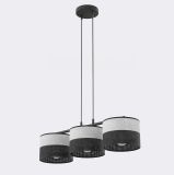 mini: Lampa wisząca KARBON nowoczesna szara E27 15W LED (1)
