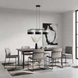 mini: Lampa wisząca KARBON nowoczesna szara E27 15W LED (4)