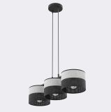 mini: Lampa wisząca KARBON nowoczesna szara E27 15W LED (7)