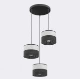 mini: Lampa wisząca KARBON nowoczesna czarna E27 15W LED (1)
