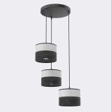 mini: Lampa wisząca KARBON nowoczesna czarna E27 15W LED (2)