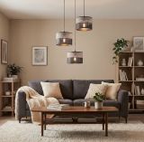 mini: Lampa wisząca KARBON nowoczesna czarna E27 15W LED (6)