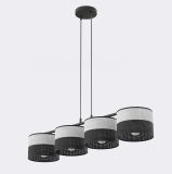 mini: Lampa wisząca KARBON nowoczesna czarna E27 15W LED (1)