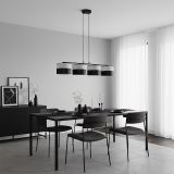 mini: Lampa wisząca KARBON nowoczesna czarna E27 15W LED (5)