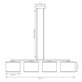 mini: Lampa wisząca KARBON nowoczesna czarna E27 15W LED (8)