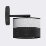 mini: Kinkiet KARBON nowoczesny czarny E27 15W LED (1)