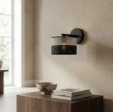 mini: Kinkiet KARBON nowoczesny czarny E27 15W LED (3)