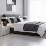 mini: Lampka biurkowa KARBON nowoczesna czarna E27 15W LED (3)