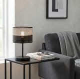 mini: Lampka biurkowa KARBON nowoczesna czarna E27 15W LED (4)