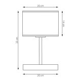 mini: Lampka biurkowa KARBON nowoczesna czarna E27 15W LED (6)