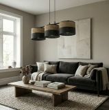 mini: Lampa wisząca KARBON nowoczesna czarna E27 15W LED (2)