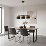 mini: Lampa wisząca KARBON nowoczesna czarna E27 15W LED (5)