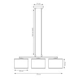 mini: Lampa wisząca KARBON nowoczesna czarna E27 15W LED (8)