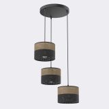 mini: Lampa wisząca KARBON nowoczesna czarna E27 15W LED (2)