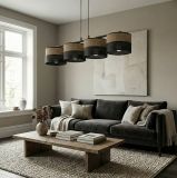 mini: Lampa wisząca KARBON nowoczesna czarna E27 15W LED (2)