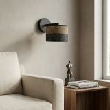 mini: Kinkiet KARBON nowoczesny czarny E27 15W LED (2)
