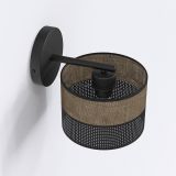 mini: Kinkiet KARBON nowoczesny czarny E27 15W LED (4)