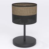 mini: Lampka biurkowa KARBON nowoczesna czarna E27 15W LED (1)