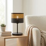 mini: Lampka biurkowa KARBON nowoczesna czarna E27 15W LED (5)