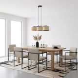 mini: Lampa wisząca ECO nowoczesna czarna E27 15W LED (6)
