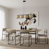 mini: Lampa wisząca ECO nowoczesna czarna E27 15W LED (4)