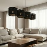 mini: Lampa wisząca ECO nowoczesna czarna E27 15W LED (6)