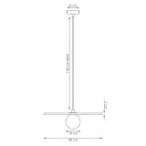 mini: Lampa wisząca CALMA nowoczesna czarna G9 8W LED (7)