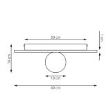 mini: Kinkiet CALMA minimalistyczny beżowy G9 8W LED (5)