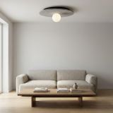 Lampa sufitowa CALMA nowoczesna szara G9 8W LED