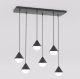 mini: Lampa wisząca GIRO nowoczesna czarna G9 8W LED (1)