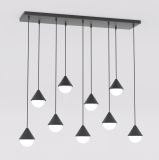 mini: Lampa wisząca GIRO nowoczesna czarna G9 8W LED (1)