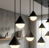 mini: Lampa wisząca GIRO nowoczesna czarna G9 8W LED (4)