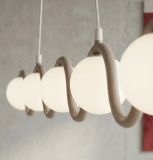 mini: Lampa wisząca SINUS nowoczesna beżowa G9 8W LED (7)