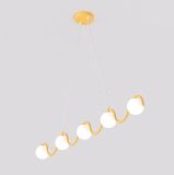mini: Lampa wisząca SINUS nowoczesna pomarańczowa G9 8W LED (1)