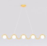mini: Lampa wisząca SINUS nowoczesna pomarańczowa G9 8W LED (2)