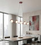 mini: Lampa wisząca SINUS nowoczesna burgundowa G9 8W LED (5)