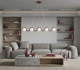 mini: Lampa wisząca SINUS nowoczesna burgundowa G9 8W LED (6)