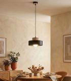 mini: Lampa wisząca KIVI nowoczesna czarna E27 15W LED (2)