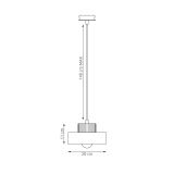 mini: Lampa wisząca KIVI nowoczesna czarna E27 15W LED (5)