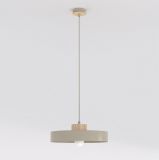 mini: Lampa wisząca KIVI nowoczesna beżowa E27 15W LED (1)
