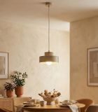 mini: Lampa wisząca KIVI nowoczesna beżowa E27 15W LED (2)